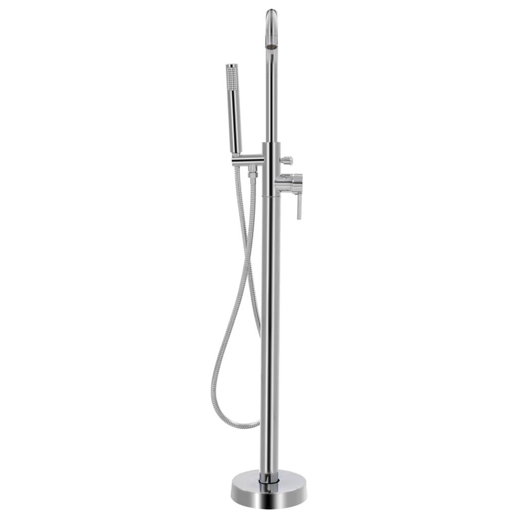 Voir la diapositive 2 : VIDAXL Robinet de baignoire sur pied acier inoxydable 118,5 cm