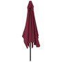 Voir la diapositive 4 : VIDAXL Parasol d'exterieur avec mat en metal 300x200 cm rouge bordeaux