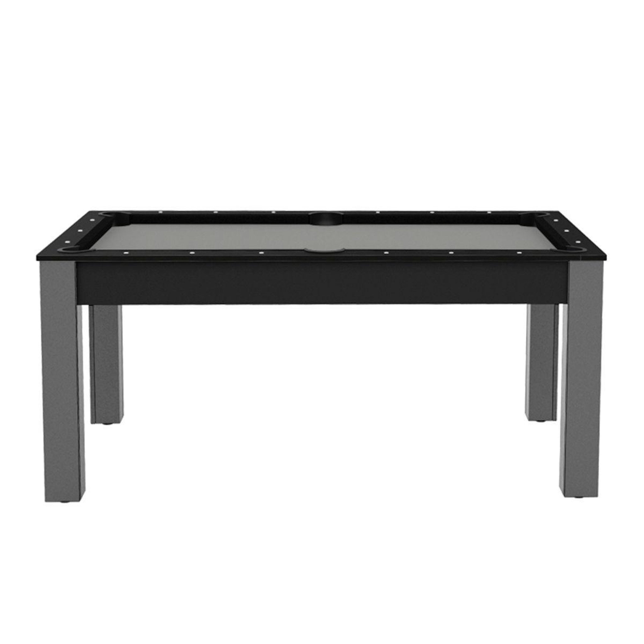 Voir la diapositive 1 : Paris Prix Table de Billard Convertible  Ohio  185cm Gris & Noir Grainé