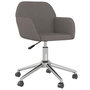 Voir la diapositive 2 : VIDAXL Chaise pivotante de bureau Gris fonce Tissu