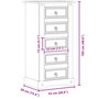 Voir la diapositive 6 : VIDAXL Table de chevet  53x39x103 cm bois de pin massif