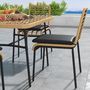 Voir la diapositive 4 : OUTSUNNY Ensemble salon de jardin 4 places 5 pièces style colonial coussins assise inclus
