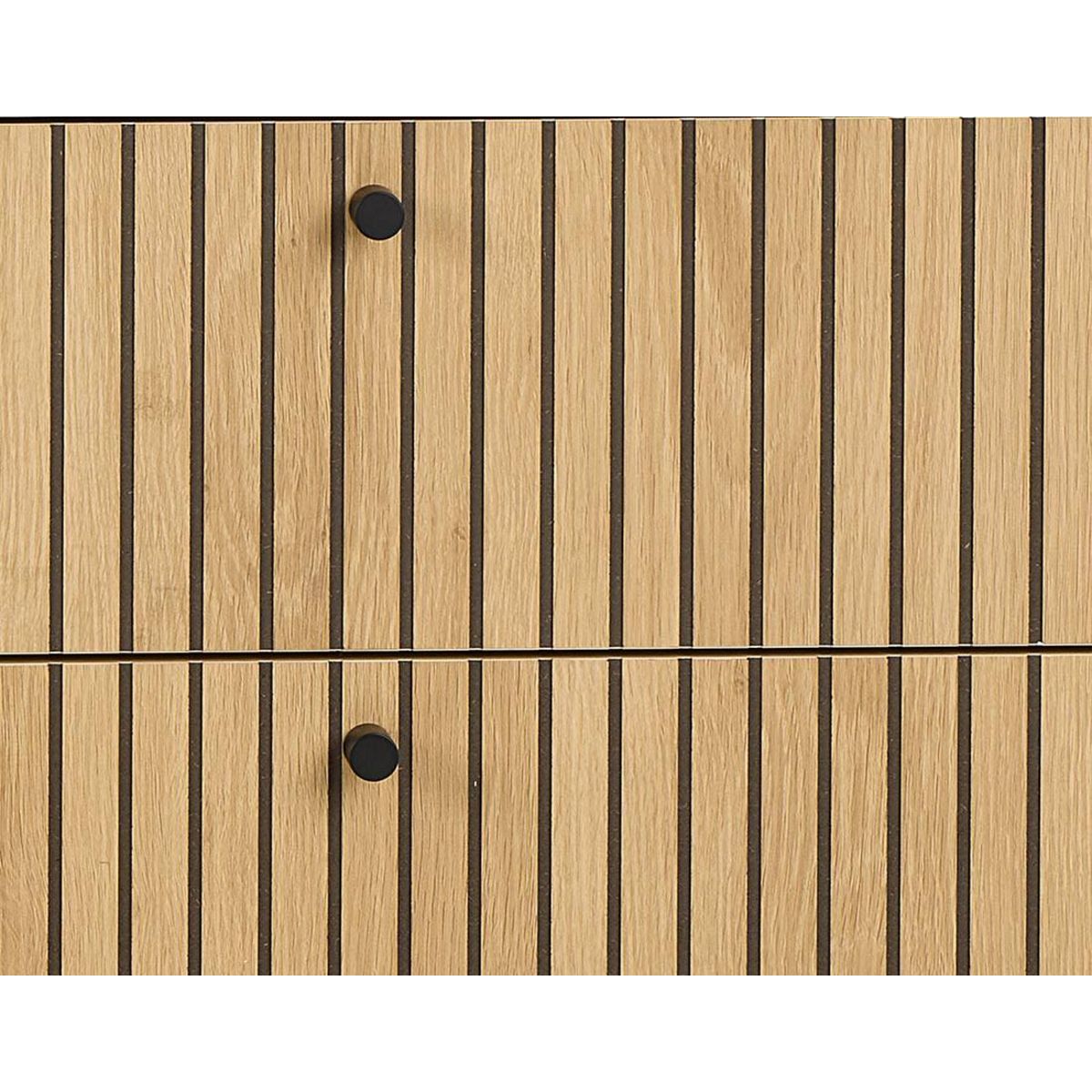 LISA DESIGN Marc - commode 6 tiroirs - effet bois - pieds en métal