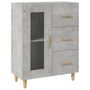 Voir la diapositive 2 : VIDAXL Buffet gris beton 69,5x34x90 cm bois d'ingenierie