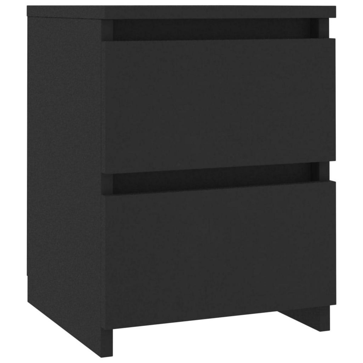 VIDAXL Table de chevet Noir 30x30x40 cm Bois d'ingenierie
