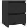 Voir la diapositive 2 : VIDAXL Table de chevet Noir 30x30x40 cm Bois d'ingenierie