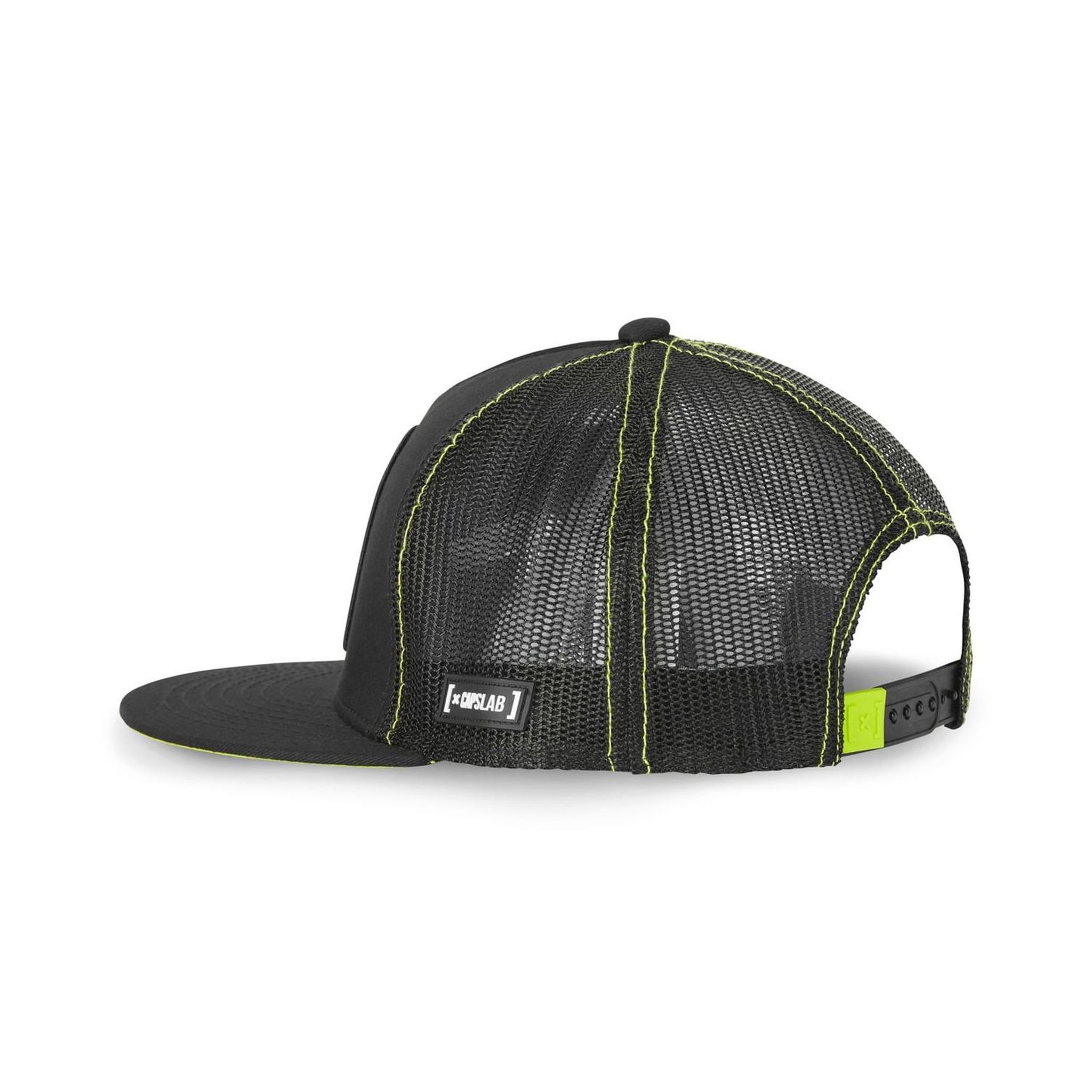 Voir la diapositive 4 : CAPSLAB Casquette snapback  visière plate avec filet Rick et Morty Rick