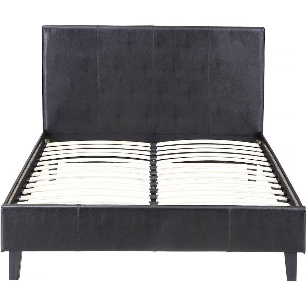 Habitat et Jardin Lit  Lina  - 160 x 200 cm - Noir