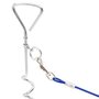 Voir la diapositive 2 : VIDAXL Cable d'attache pour chien avec piquet de sol 3 m