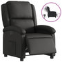 Voir la diapositive 2 : VIDAXL Fauteuil inclinable electrique noir cuir veritable