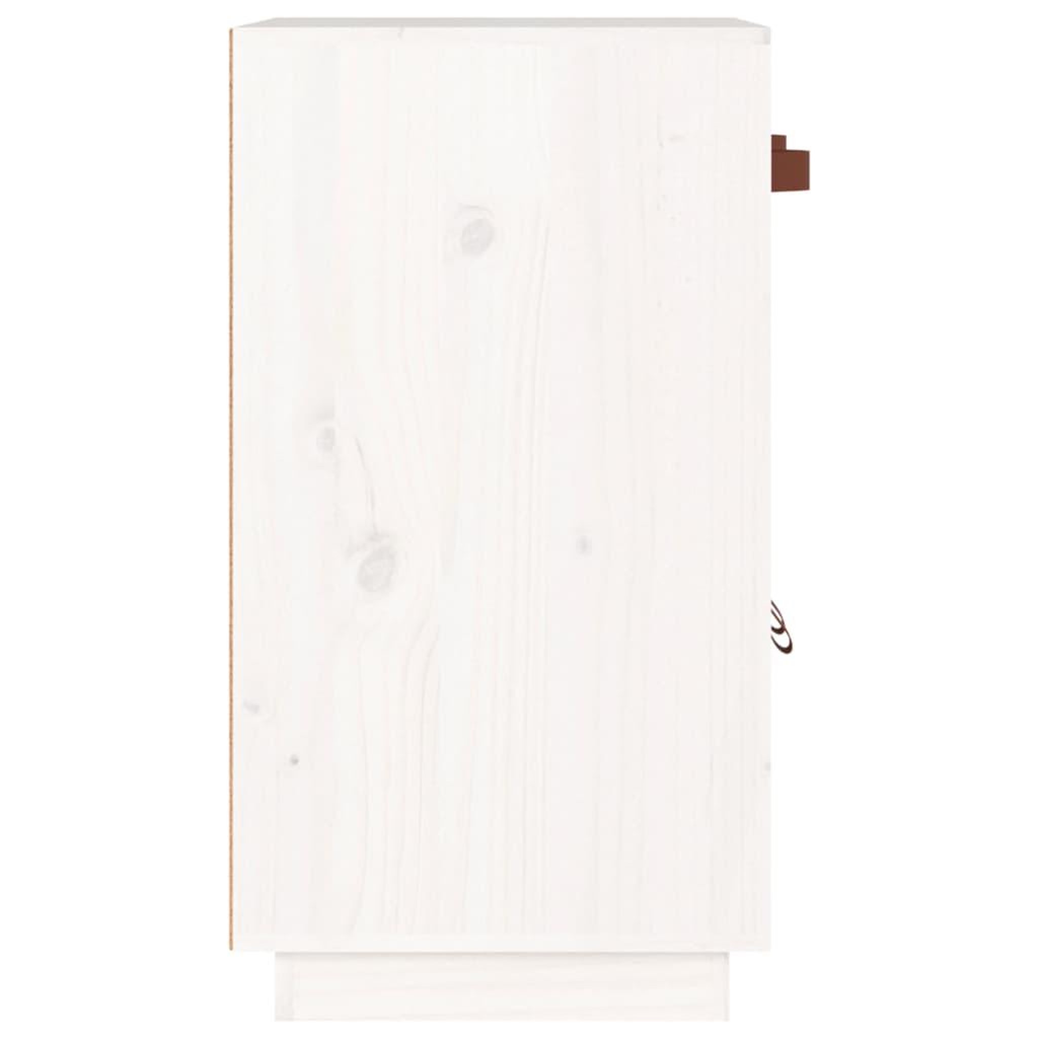 Voir la diapositive 5 : VIDAXL Buffet Blanc 65,5x40x75 cm Bois massif de pin