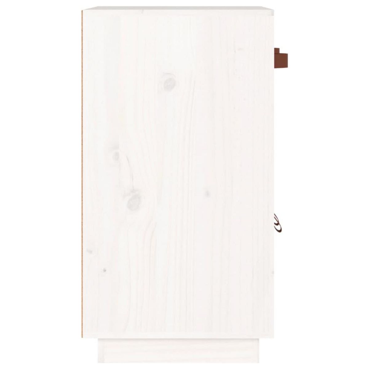 VIDAXL Buffet Blanc 65,5x40x75 cm Bois massif de pin