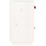 Voir la diapositive 5 : VIDAXL Buffet Blanc 65,5x40x75 cm Bois massif de pin