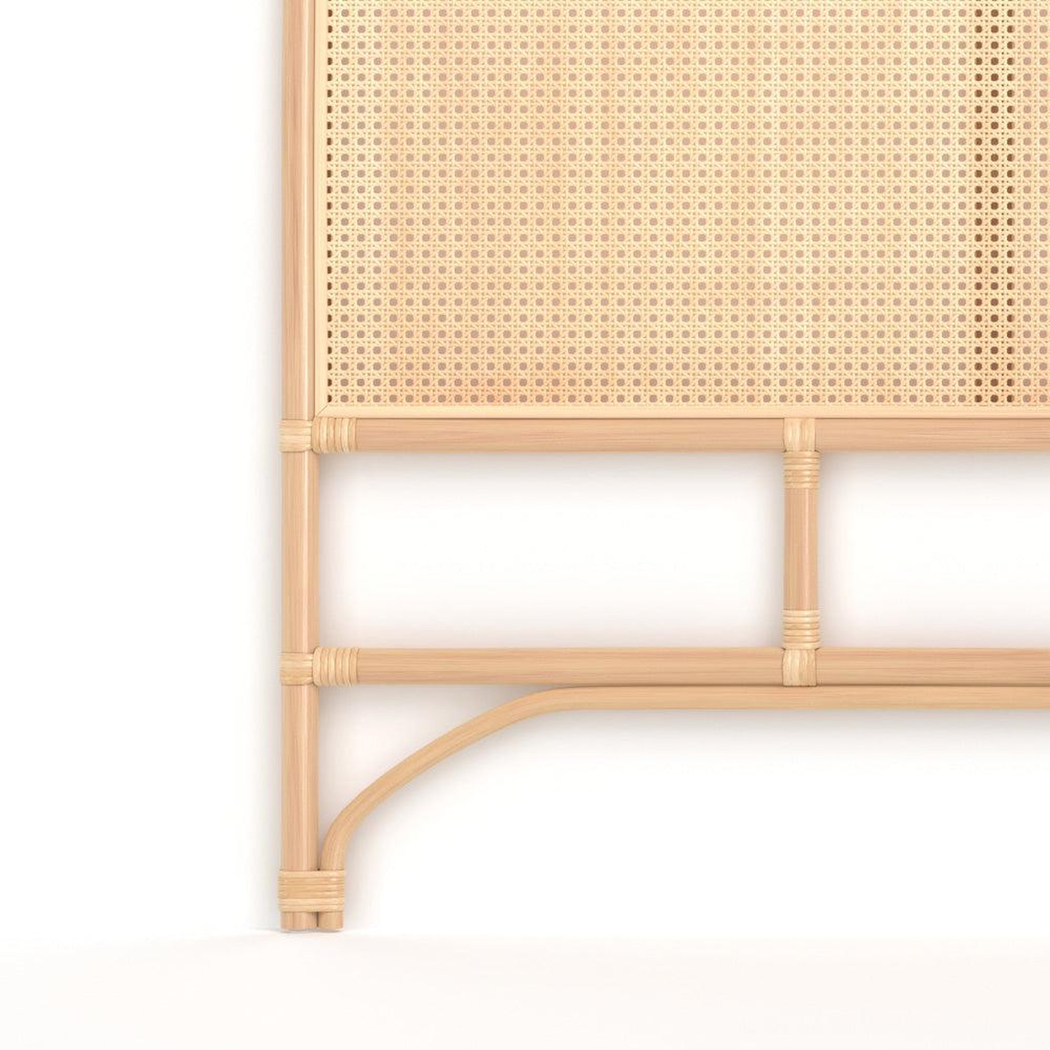 Voir la diapositive 6 : MAISON PAVANE Tête de lit en rotin et cannage 160 cm-naïra