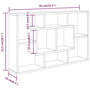 Voir la diapositive 6 : VIDAXL Etagere murale blanc 85x16x52,5 cm bois d'ingenierie