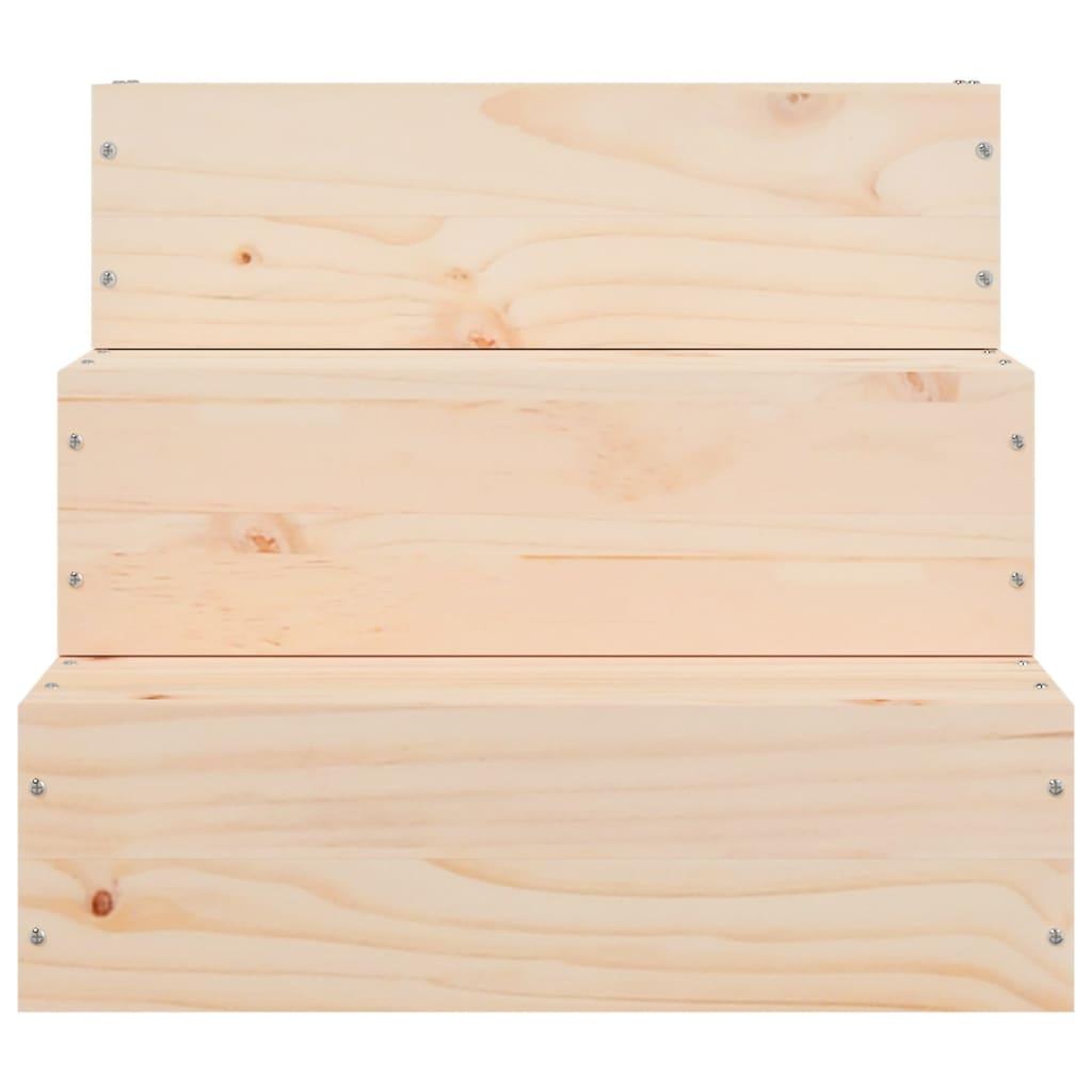 Voir la diapositive 4 : VIDAXL Escalier pour animaux de compagnie 40x37,5x35 cm Bois de pin