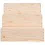 Voir la diapositive 4 : VIDAXL Escalier pour animaux de compagnie 40x37,5x35 cm Bois de pin