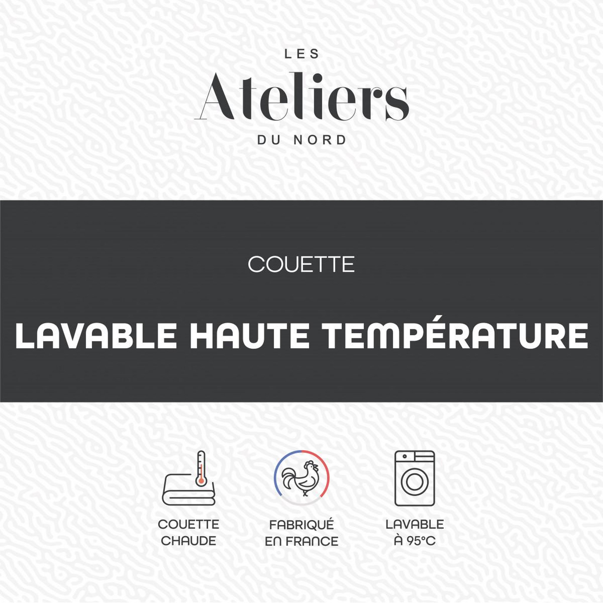 Voir la diapositive 4 : ATELIERS DU NORD Couette Chaude Lavage Haute Température