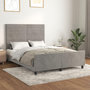Voir la diapositive 1 : VIDAXL Cadre de lit sans matelas gris clair 140x190 cm velours