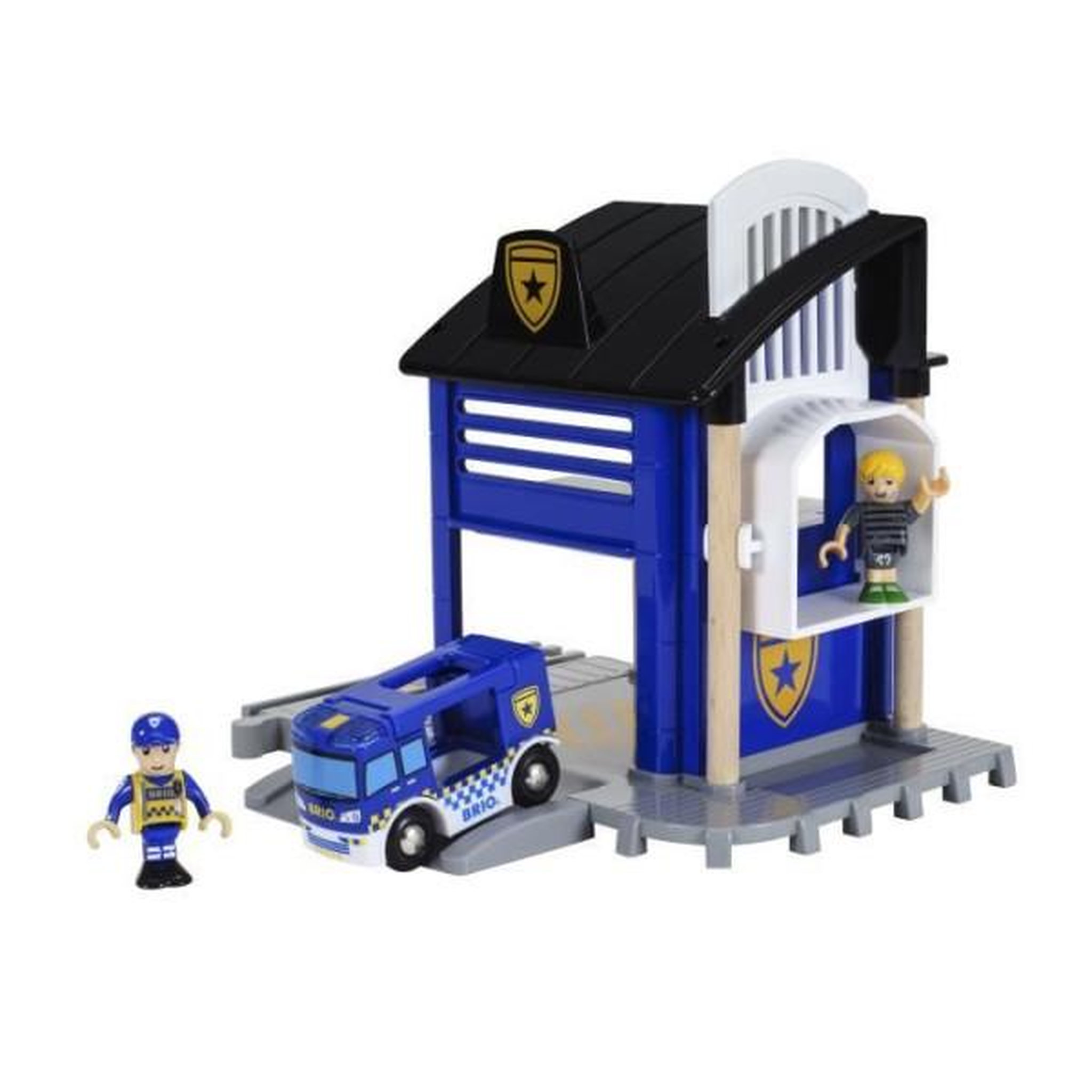 Voir la diapositive 3 : Brio Brio world commissariat de police - accessoire son et lumiere pour circuit de train en bois - ravensburger - des 3 ans - 33813