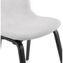 Voir la diapositive 6 : Paris Prix Chaise Design en Tissu  Tikel  81cm Gris & Noir