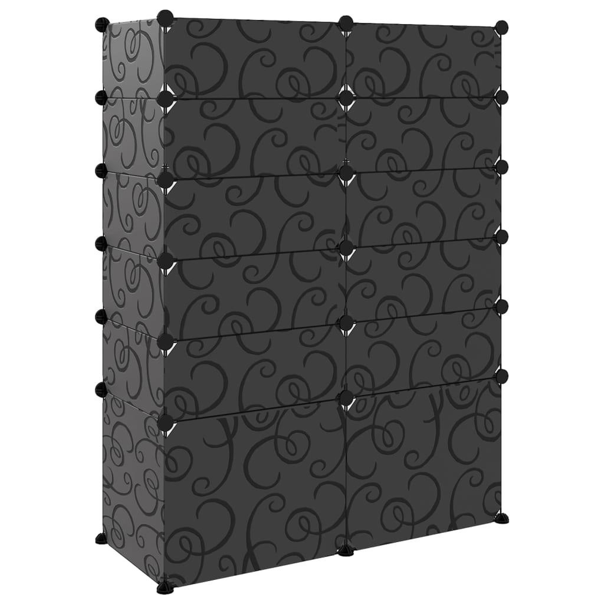 Voir la diapositive 5 : VIDAXL Etagere a chaussures Noir 94x37x125 cm PP