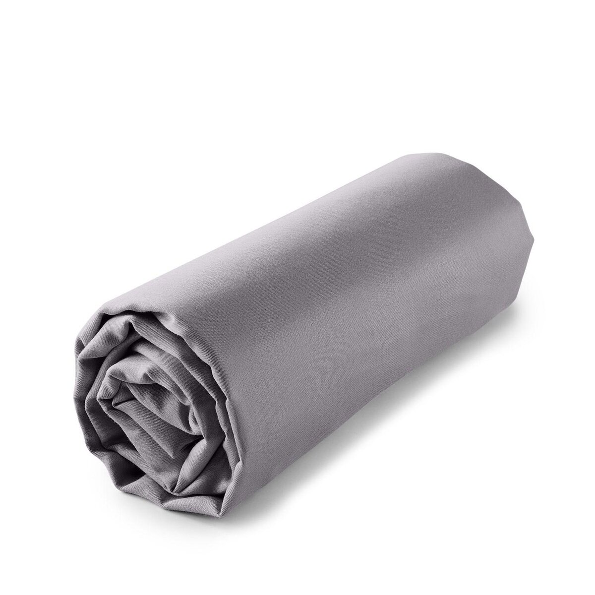 ACTUEL Drap housse uni en satin de coton 