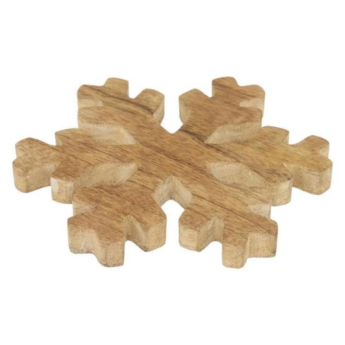 ATMOSPHERA Dessous de Plat Flocon  Marron Glacé  19cm Beige