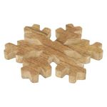 ATMOSPHERA Dessous de Plat Flocon  Marron Glacé  19cm Beige