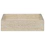 Voir la diapositive 3 : VIDAXL Lavabo Creme 40x40x10 cm Marbre