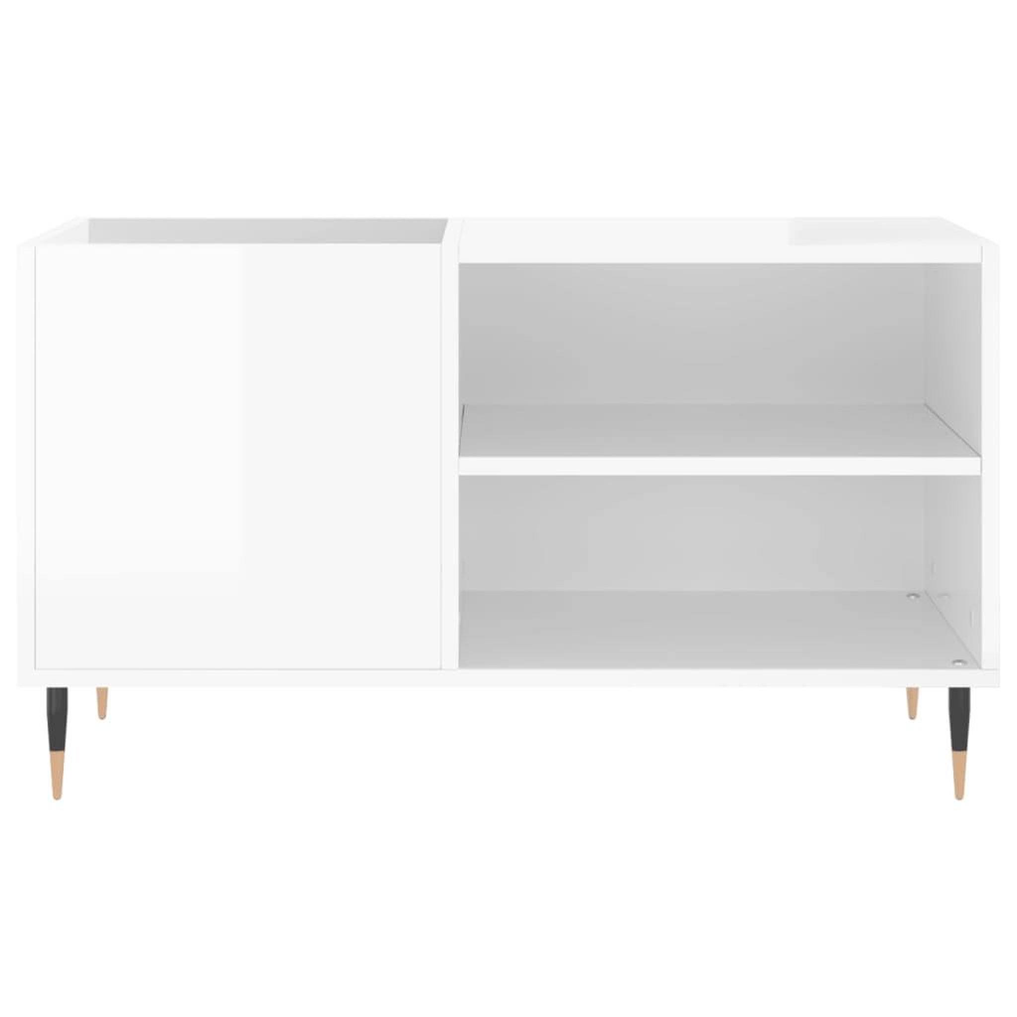 Voir la diapositive 4 : VIDAXL Armoire a disques blanc brillant 85x38x48 cm bois d'ingenierie
