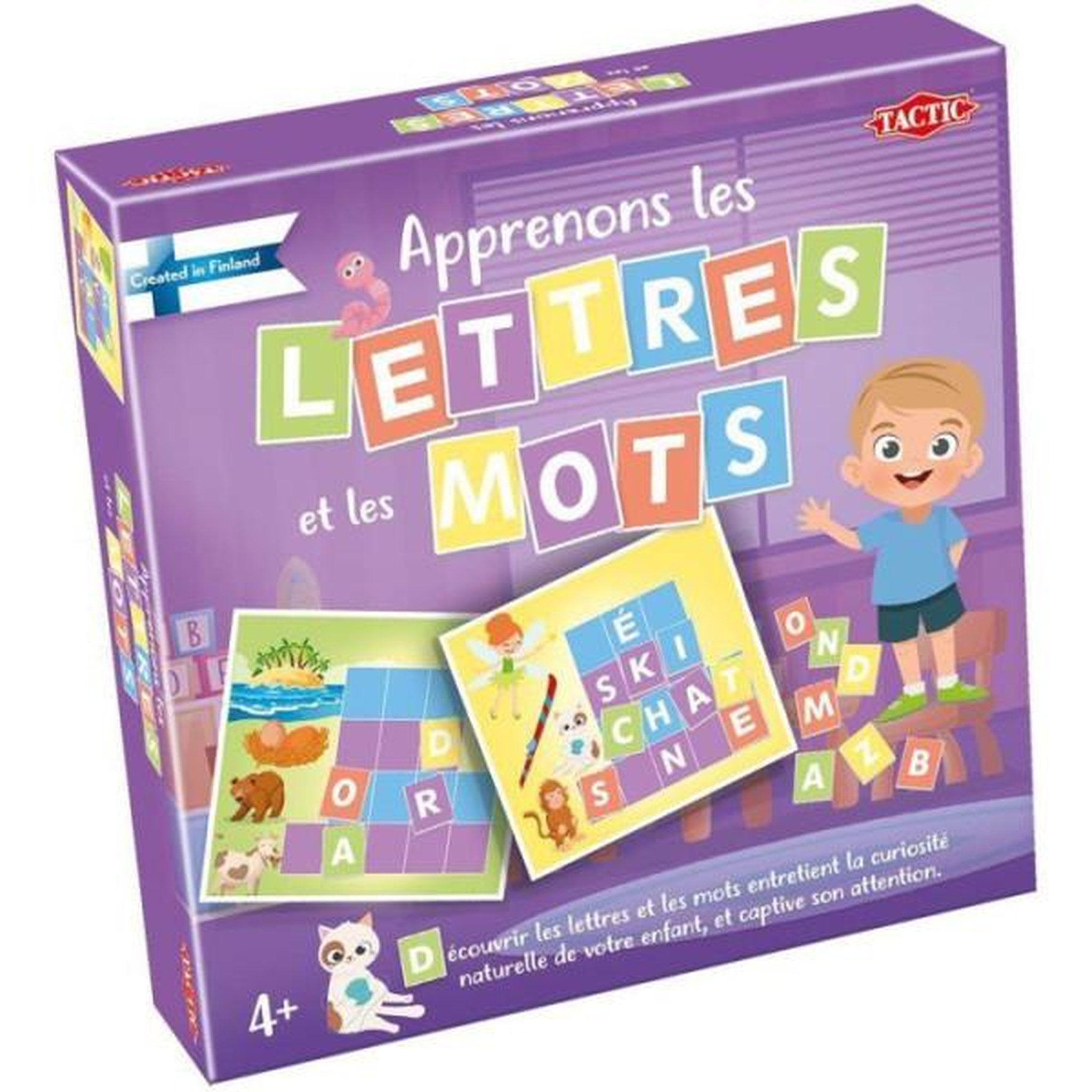 Tactic Apprenons les Lettres et les Mots - Jeu éducatif - TACTIC - 2 joueurs et plus - Des 4 ans