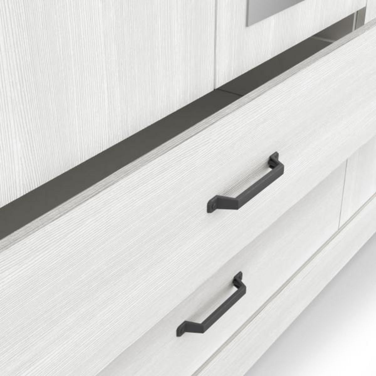 Demeyere Armoire de chambre - COTTAGE - Chene Kronberg / Blanc - 3 portes - 148,6 x 57,1 x 199,6 cm