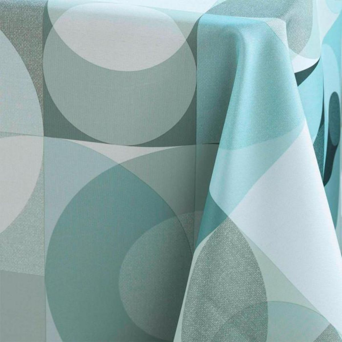 Paris Prix Nappe Antitache Imprimé  Tessouro  150x240cm Sauge