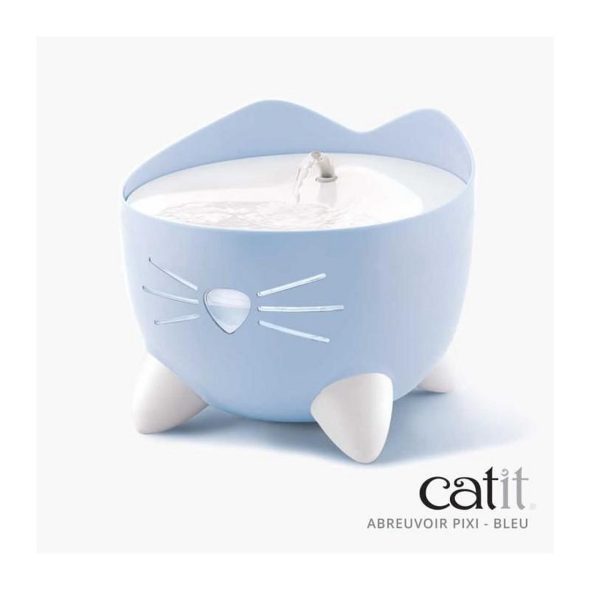 Cat'it CAT IT Fontaine a eau automatique pour chat - 2,5 L - Bleu