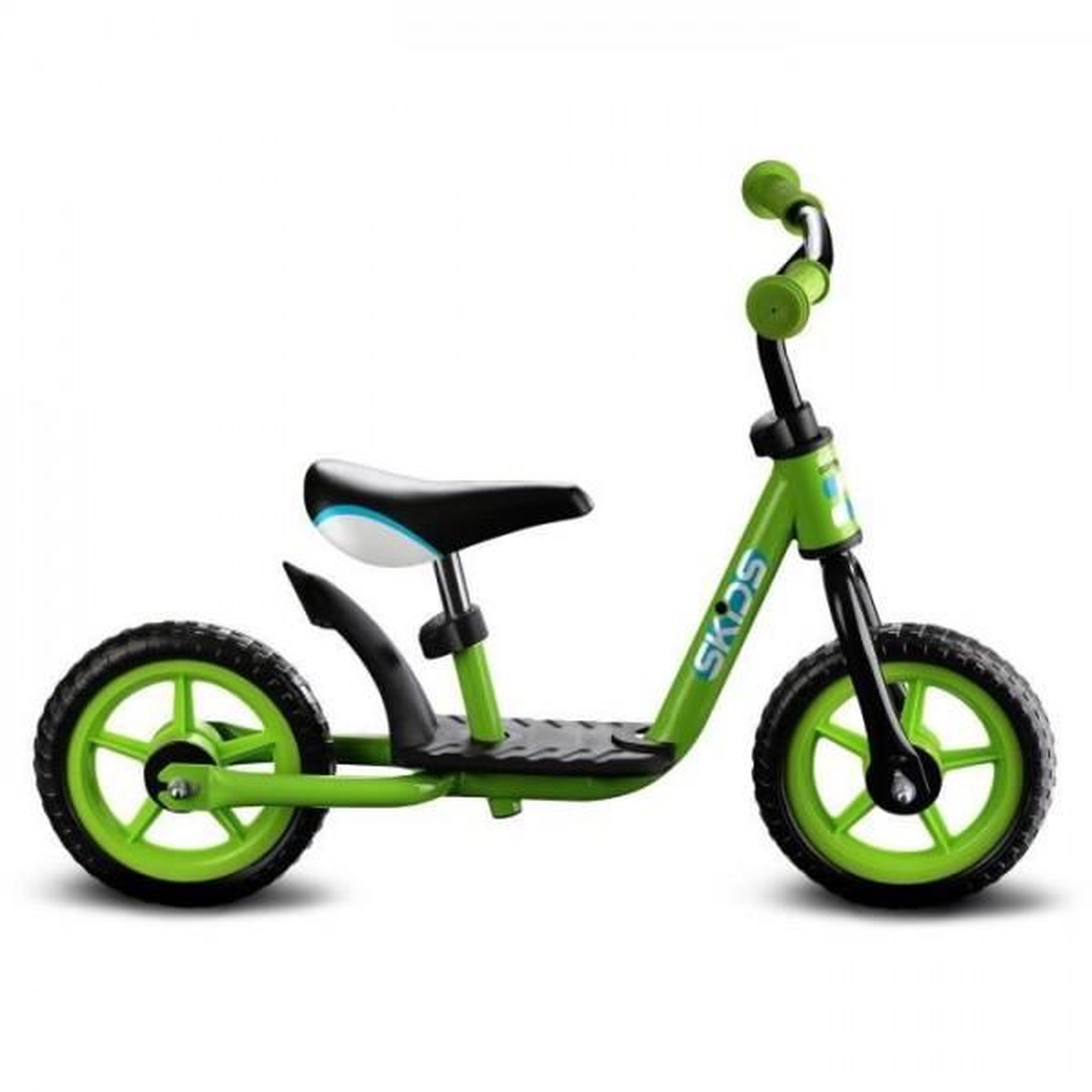 Voir la diapositive 2 : MARKET24 Draisienne Velo  avec repose-pieds - Vert - SKIDS CONTROL