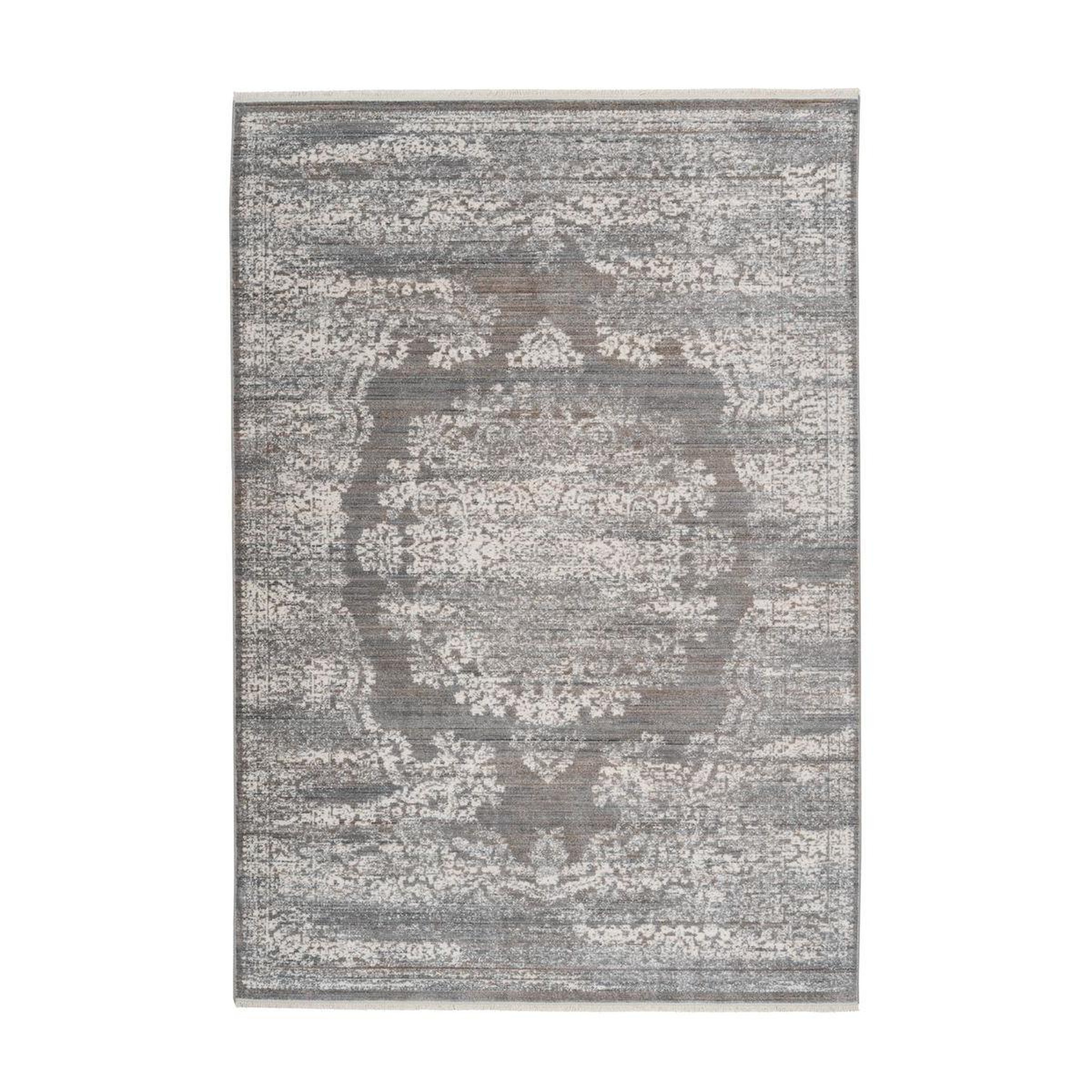 Voir la diapositive 1 : Paris Prix Tapis Vintage à Franges  Baroque XII  Beige & Marron