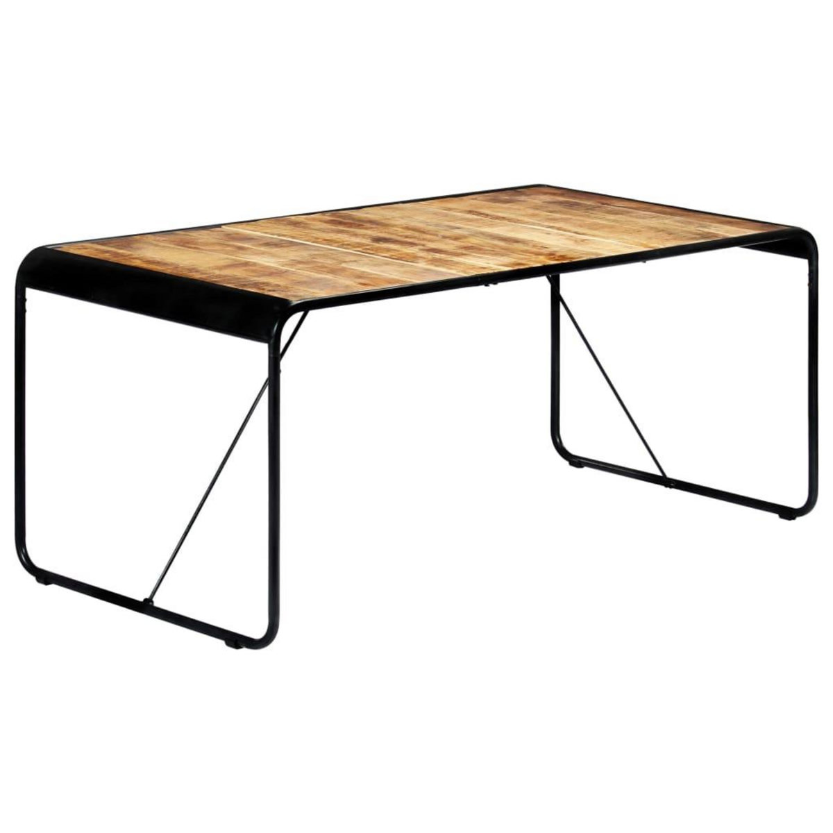 VIDAXL Table de salle a manger 180x90x76 cm Bois de manguier brut
