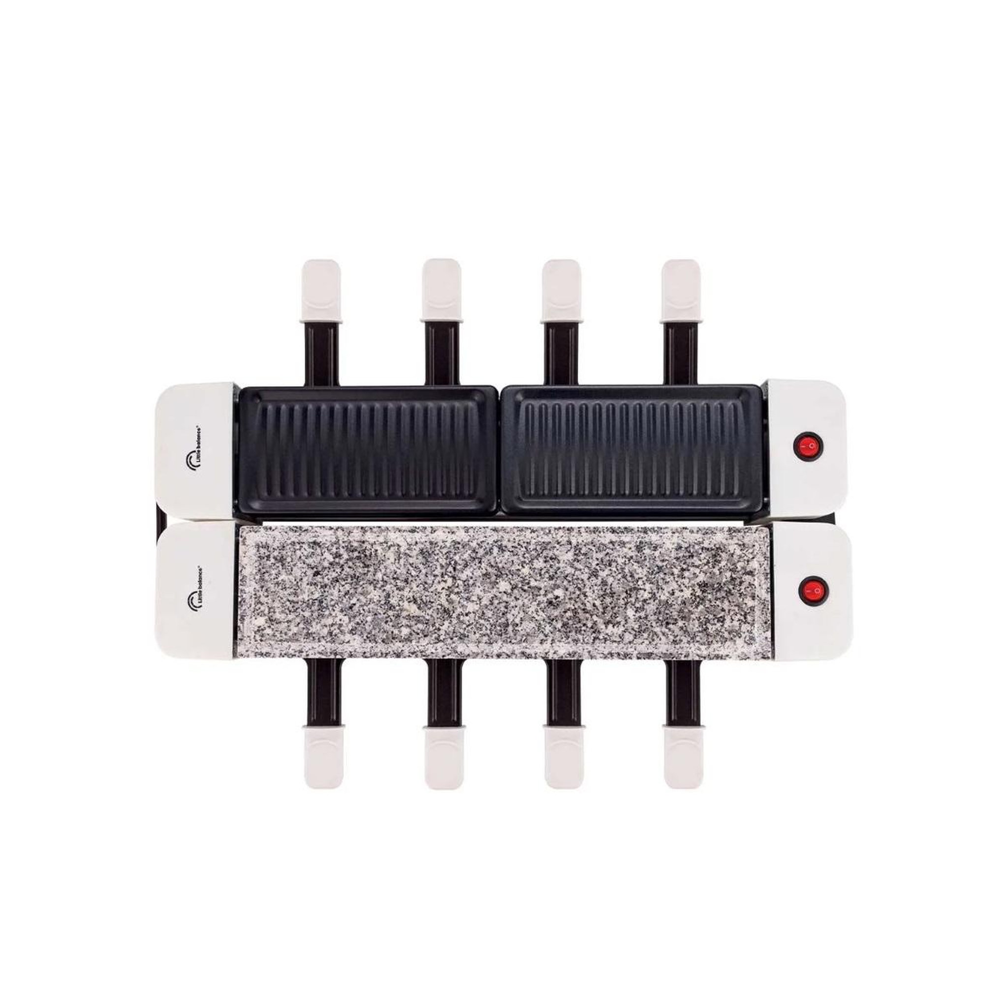 LITTLE BALANCE Raclette / gril.2x4pers.1200w. - 8502