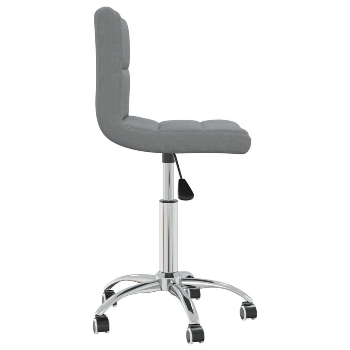 VIDAXL Chaise pivotante de bureau Gris clair Tissu