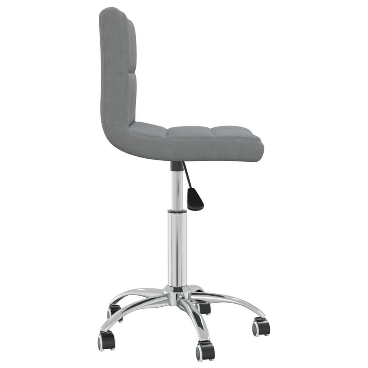 VIDAXL Chaise pivotante de bureau Gris clair Tissu