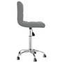 Voir la diapositive 4 : VIDAXL Chaise pivotante de bureau Gris clair Tissu