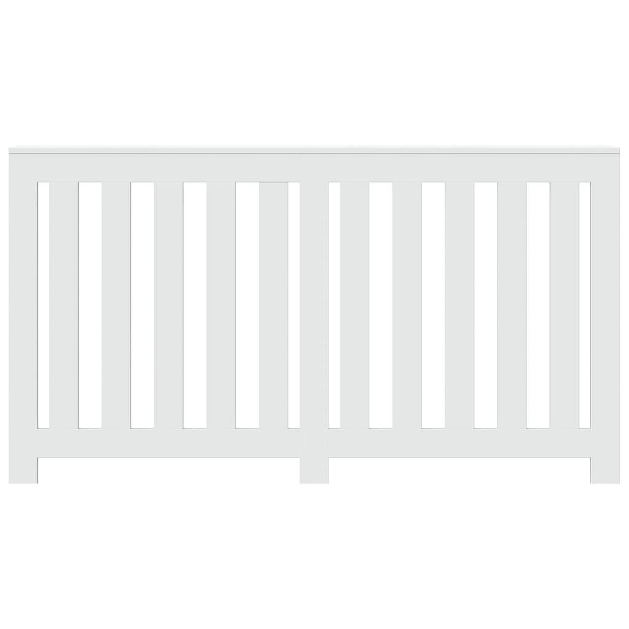 Voir la diapositive 3 : VIDAXL Cache-radiateur blanc 149x20x82 cm bois d'ingenierie