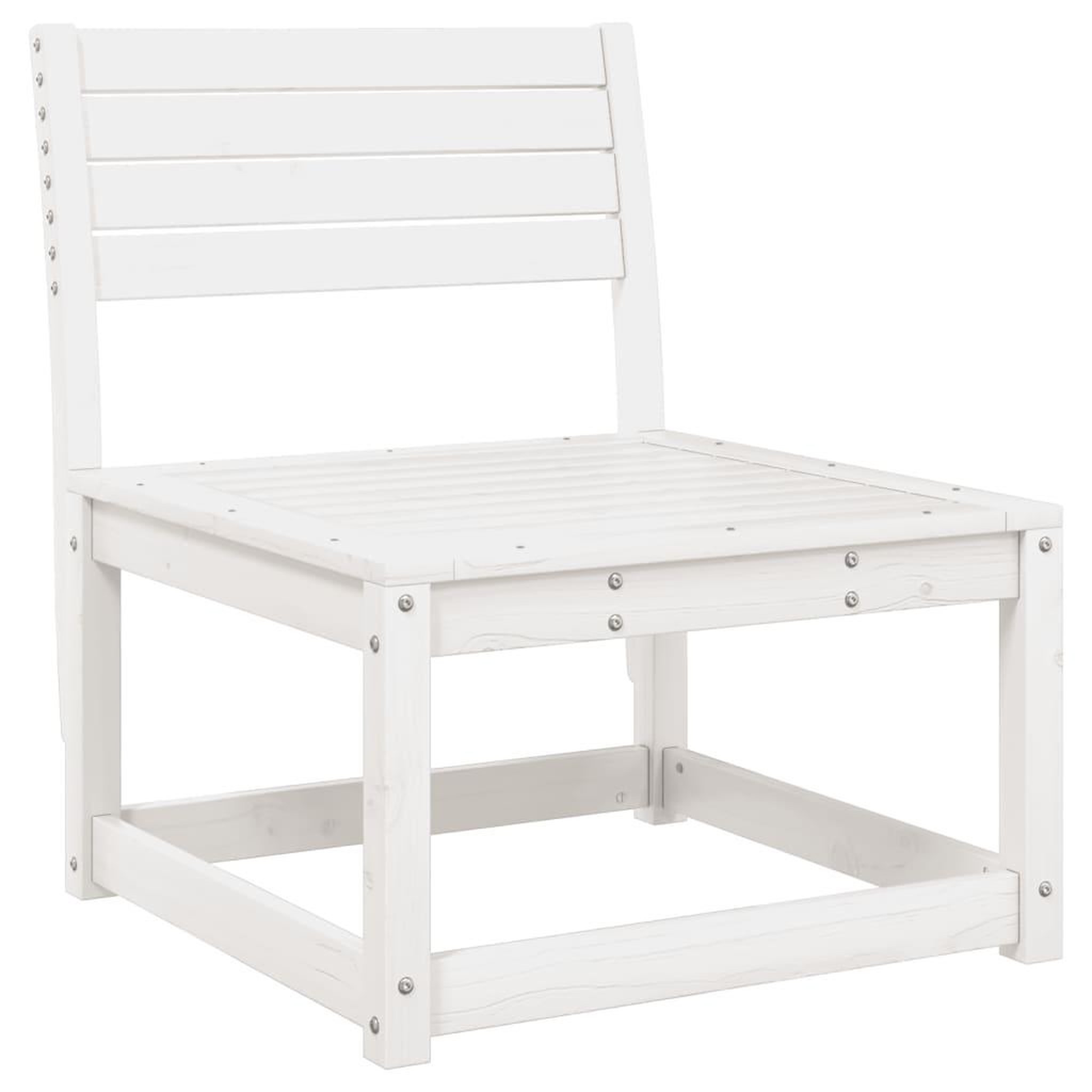 Voir la diapositive 4 : VIDAXL Canapes de jardin avec coussins 2pcs blanc bois de pin massif