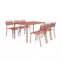 SWEEEK Table de jardin métal 6 chaises