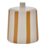 FIVE Pot à Cotons en Céramique  Strio  12cm Jaune