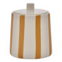Voir la diapositive 1 : FIVE Pot à Cotons en Céramique  Strio  12cm Jaune