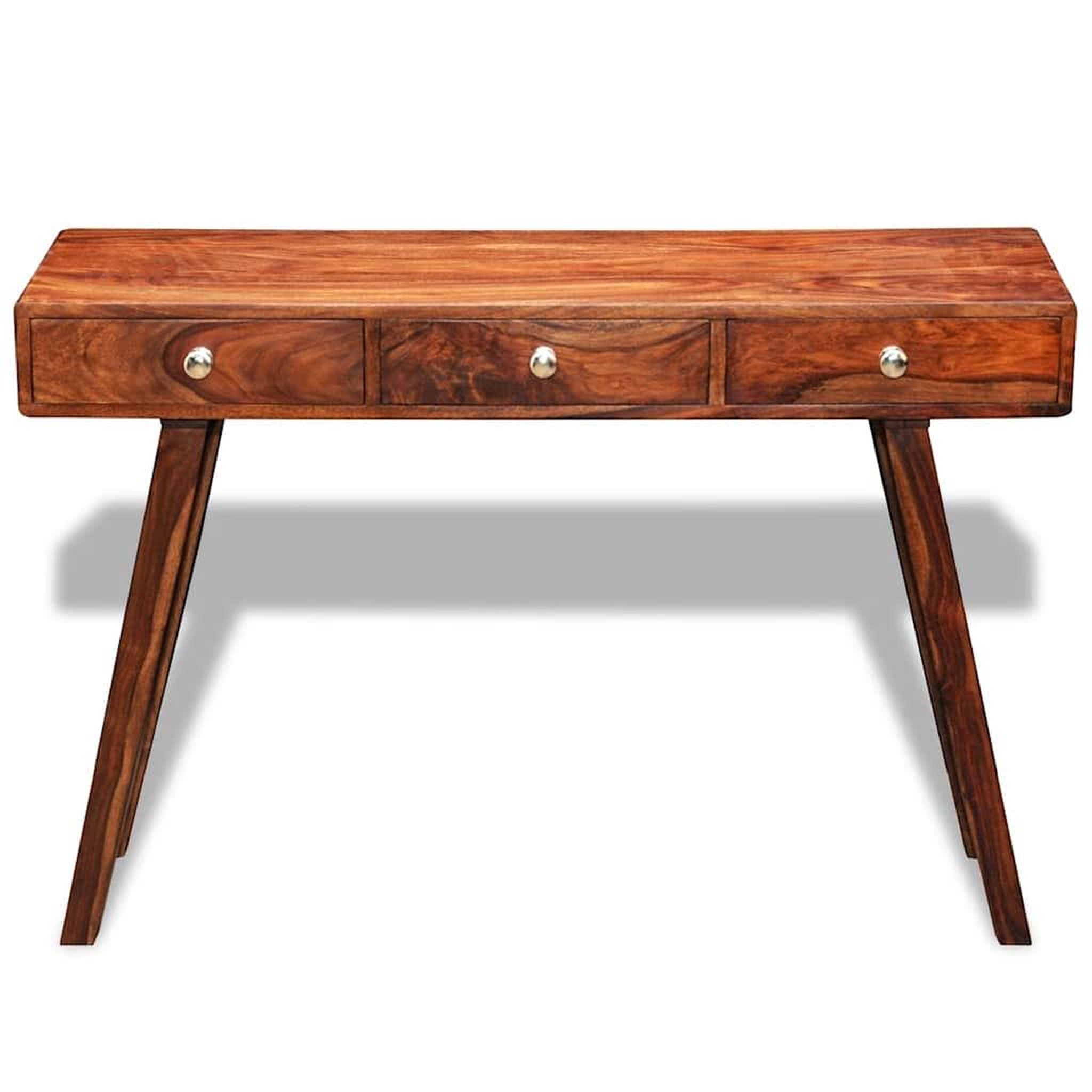Voir la diapositive 3 : VIDAXL Table console avec 3 tiroirs 76 cm bois massif
