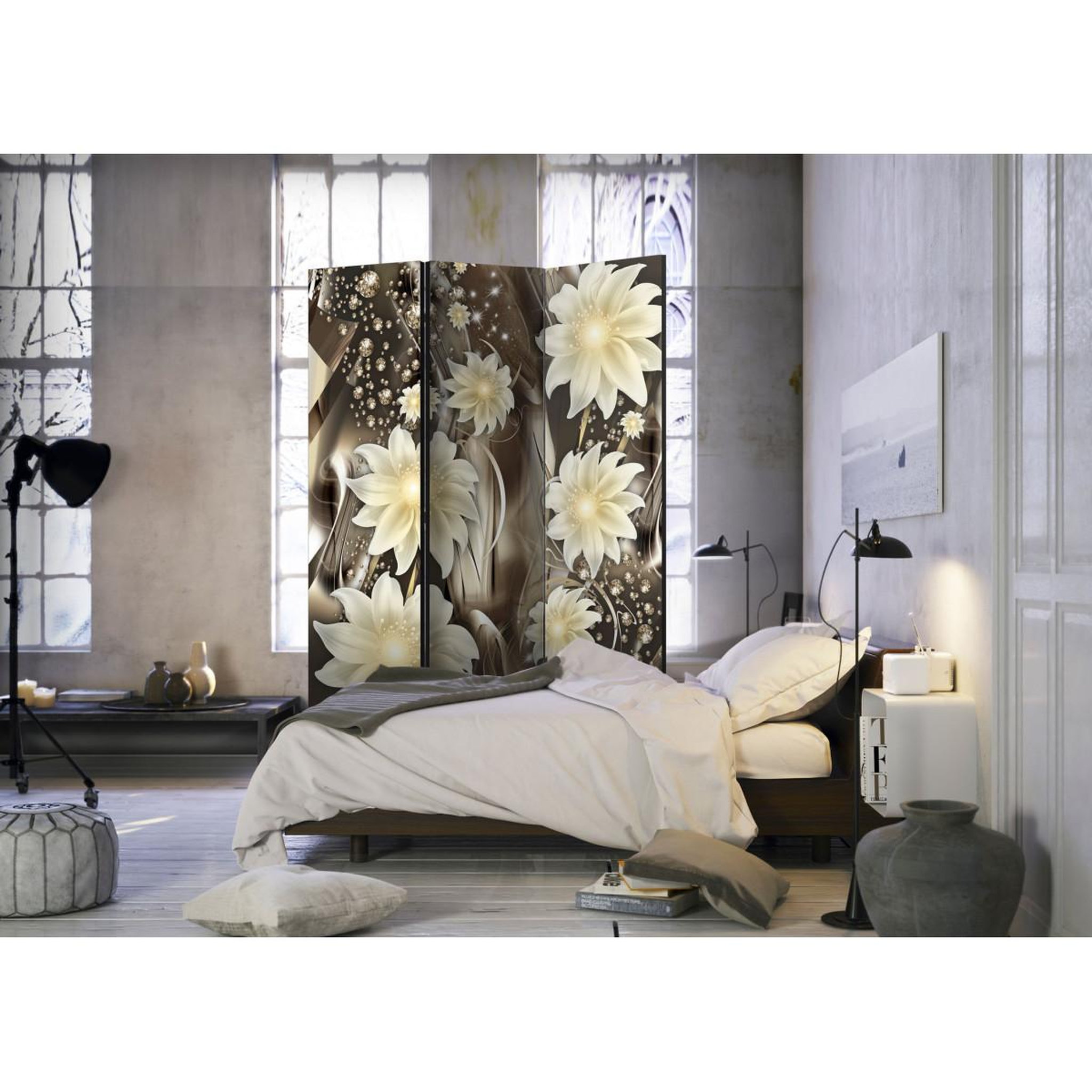 Voir la diapositive 2 : Paris Prix Paravent 3 volets  depths of bronze  135x172cm