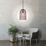The Home Deco Factory Suspension Luminaire en métal filaire - Diam. 20cm - Marron Cuivré